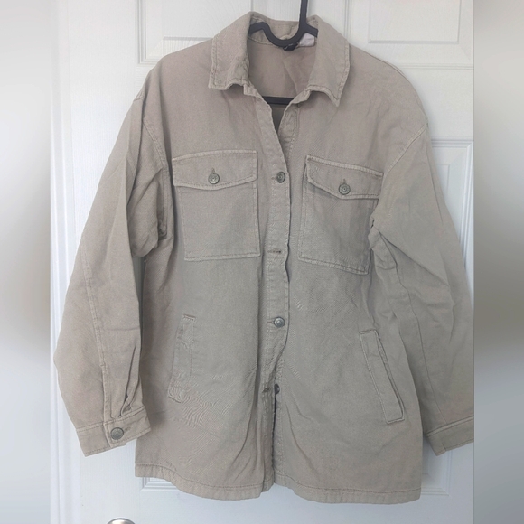 Oversized Denim Shirt Jacket - Picture 2 of 4